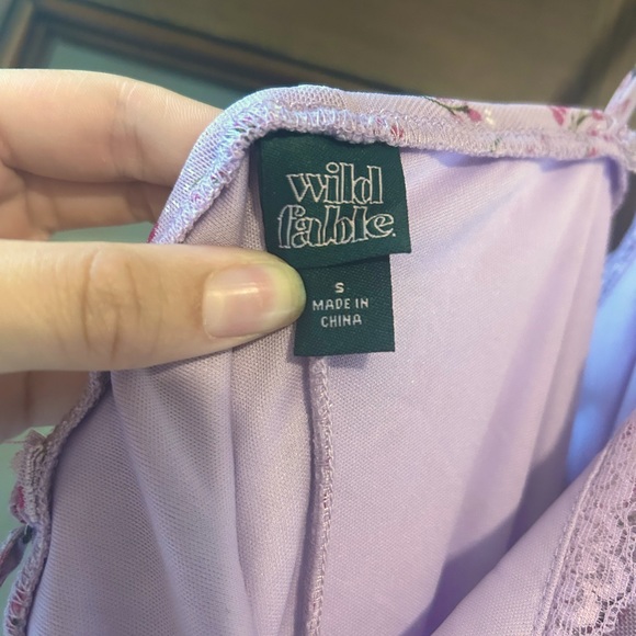 Wild Fable (Target) Purple/Pink Floral Mesh Dress (S) - Picture 4 of 6
